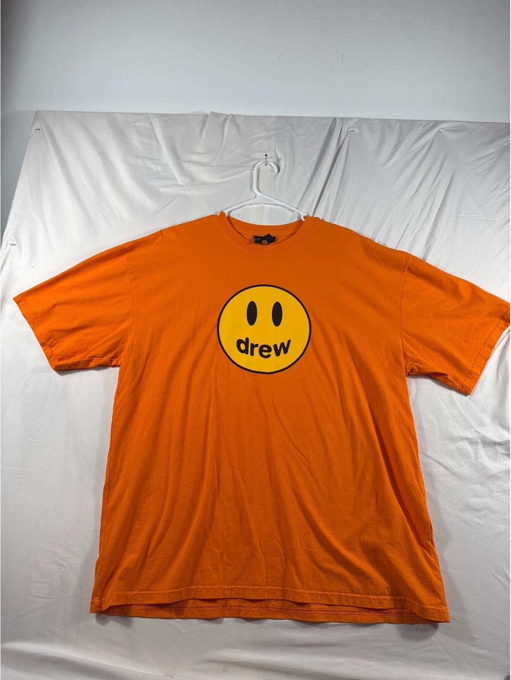 Drew House Orange Smiley Face T-Shirt Size Large